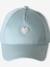 Casquette enfant fille coeur brodé bleu pâle+rose pâle+vert d'eau - vertbaudet enfant 