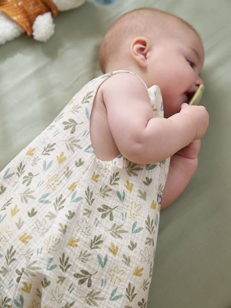 Customisable cotton muslin summer baby sleeping bag BAYOU multicoloured - vertbaudet enfant 
