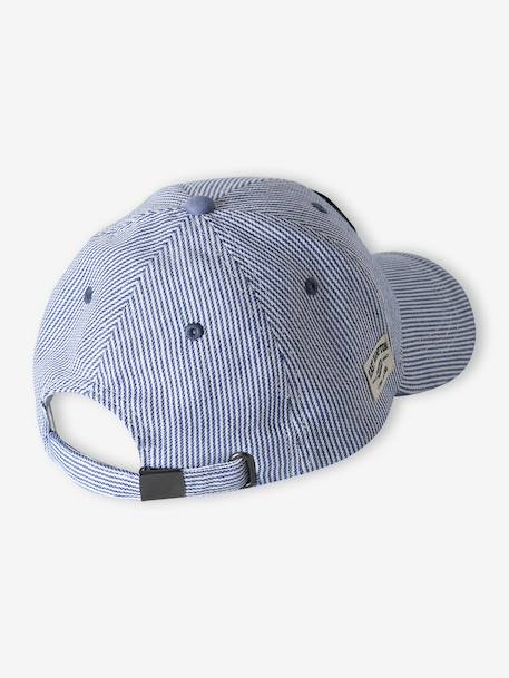 Cap for Boys striped navy blue - vertbaudet enfant 