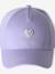 Casquette enfant fille coeur brodé bleu pâle+rose pâle+vert d'eau - vertbaudet enfant 