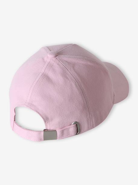 Casquette enfant fille coeur brodé bleu pâle+rose pâle+vert d'eau - vertbaudet enfant 