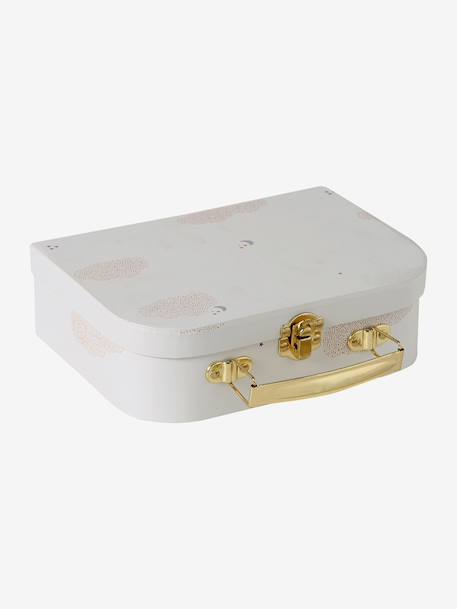 Customisable comforter and rattle with CLOUD carry case white - vertbaudet enfant 