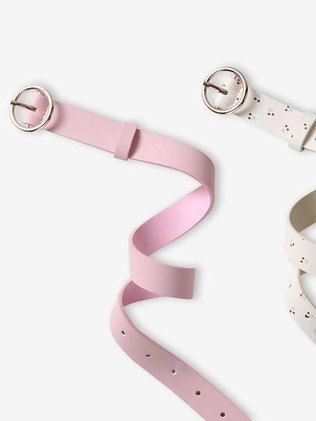 Pack of 2 girls' belts rose - vertbaudet enfant 