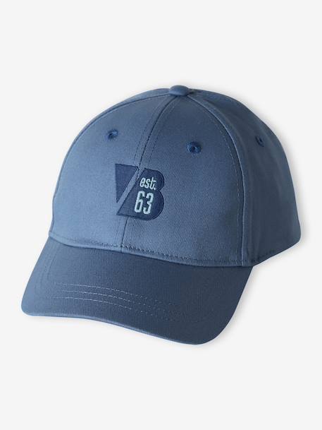 Casquette garçon en coton bleu moyen - vertbaudet enfant 