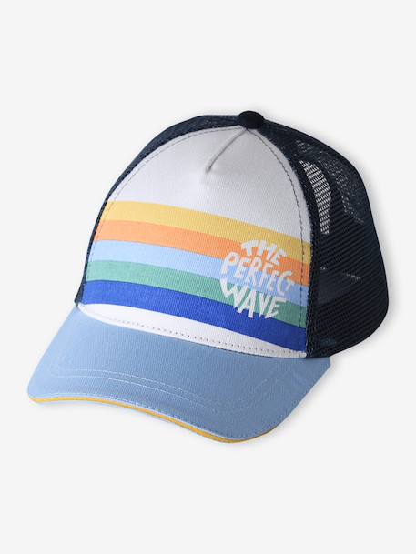 Casquette garçon style trucker bleu ciel - vertbaudet enfant 