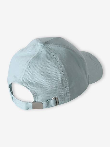 Casquette enfant fille coeur brodé bleu pâle+rose pâle+vert d'eau - vertbaudet enfant 