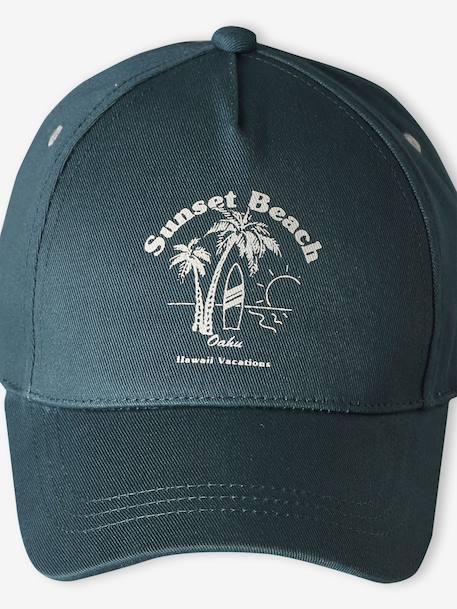Adjustable 'Sunset Beach' Cap for Boys green - vertbaudet enfant 