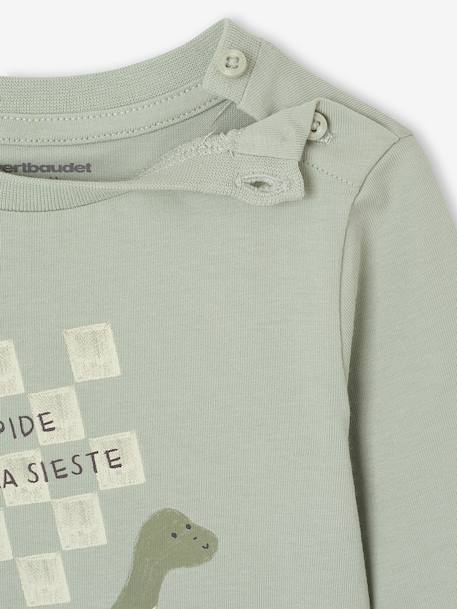 T-shirt fantaisie bébé garçon écru+vanille+vert d'eau - vertbaudet enfant 