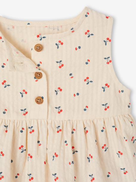 Top & Wide-Leg Trouser Set for Babies ecru - vertbaudet enfant 