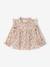 Ruffled Blouse for Babies grey green+rose+vanilla - vertbaudet enfant 