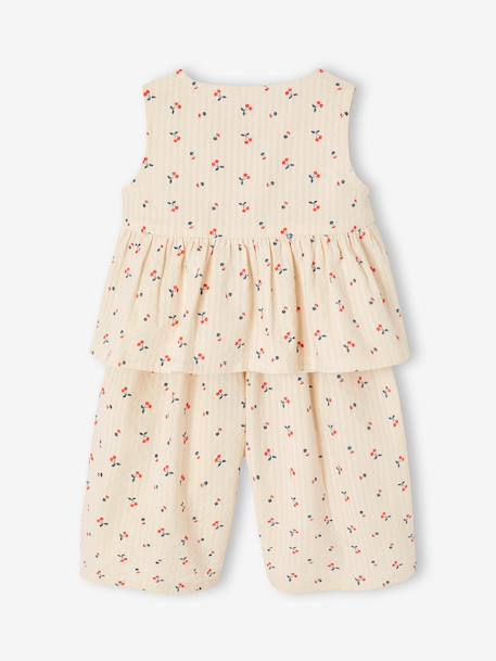 Top & Wide-Leg Trouser Set for Babies ecru - vertbaudet enfant 