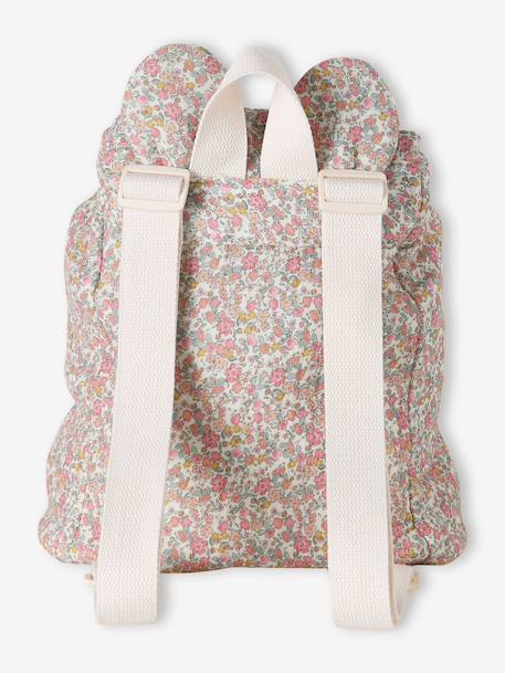 Sac à dos personnalisable en gaze de coton animation oreilles bleu nuit+multicolore+rose poudré+vanille+vert sauge - vertbaudet enfant 