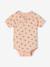 Pack of 5 floral short-sleeved bodysuits rose - vertbaudet enfant 