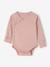 Pack of 3 long-sleeved newborn bodysuits dusky pink - vertbaudet enfant 