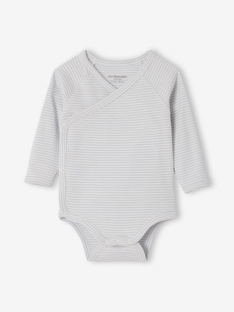 Lot 2 bodies bébé manches longues en coton bio bleu ciel - vertbaudet enfant 