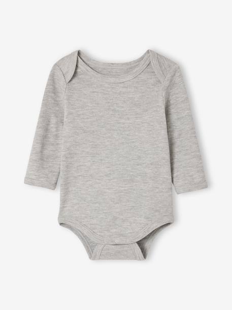 Pack of 5 long-sleeved Dinosaur bodysuits khaki - vertbaudet enfant 