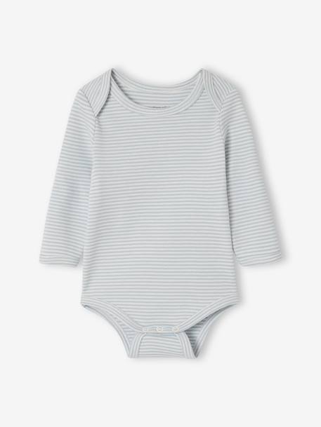 Pack of 5 long-sleeved Dinosaur bodysuits khaki - vertbaudet enfant 