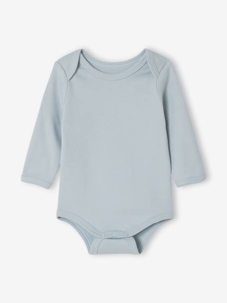 Pack of 5 long-sleeved Dinosaur bodysuits khaki - vertbaudet enfant 