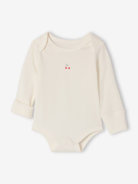 Pack of 2 long-sleeved cherry bodysuits red - vertbaudet enfant 