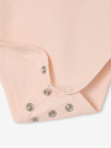Pack of 3 short-sleeved baby bodysuits pale pink - vertbaudet enfant 