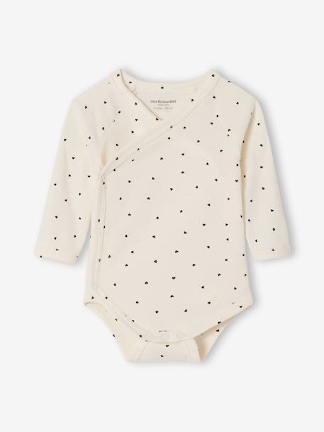 Pack of 2 long-sleeved baby bodysuits ecru - vertbaudet enfant 