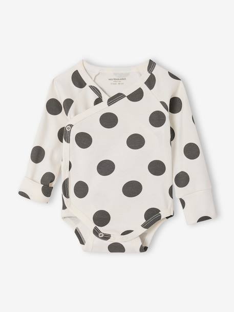 Pack of 3 long-sleeved newborn bodysuits ecru - vertbaudet enfant 