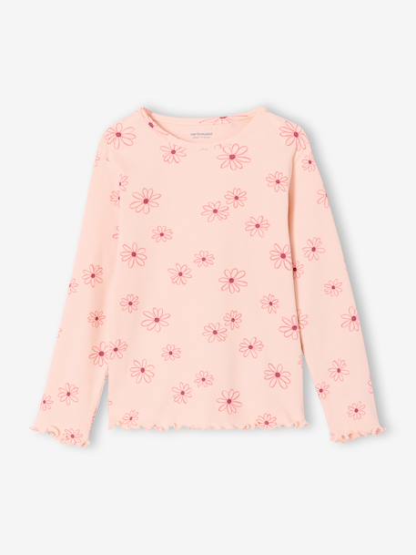 Girl's floral pyjamas pale pink - vertbaudet enfant 
