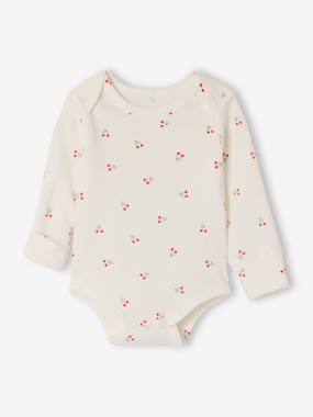 Lot bodies manches longues cerise - vertbaudet enfant -Lot bodies manches longues cerise