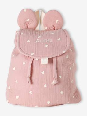 Bébé-Accessoires-Sac-Sac à dos personnalisable en gaze de coton animation oreilles