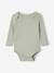 Pack of 3 long-sleeved baby bodysuits sage green - vertbaudet enfant 