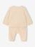 Velour Cardigan & Trouser Set for Newborns vanilla - vertbaudet enfant 