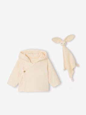 Coffret bébé veste et doudou lapin - vertbaudet enfant Bébé-Pull, gilet, sweat-Gilet-Coffret bébé veste et doudou lapin