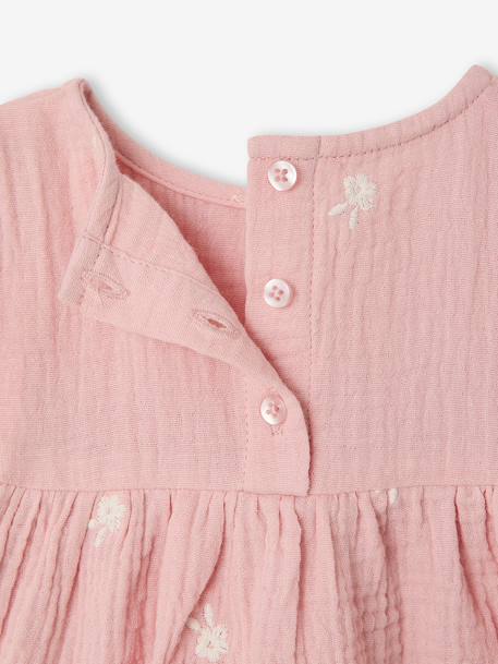 Ensemble bébé blouse et foulard rose - vertbaudet enfant 
