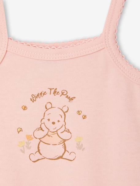 Pack of 2 WINNIE L'OURSON sleeveless bodysuits pale pink - vertbaudet enfant 