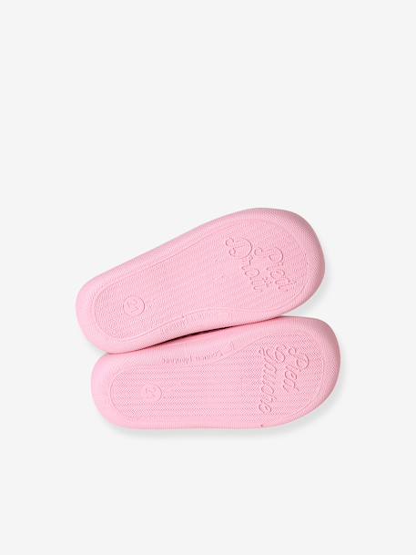 Slippers with Zip, Made in France, for Babies printed pink - vertbaudet enfant 