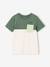Colourblock T-Shirt for Boys BLUE MEDIUM SOLID WITH DESIGN+English green+mint green+ORANGE MEDIUM SOLID WITH DESIG - vertbaudet enfant 
