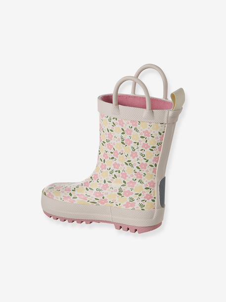 Printed Wellies for Toddlers printed beige+printed blue - vertbaudet enfant 