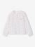 Chemise file gaze de coton imprimée personnalisable blanc imprimé+écru+rose pâle - vertbaudet enfant 
