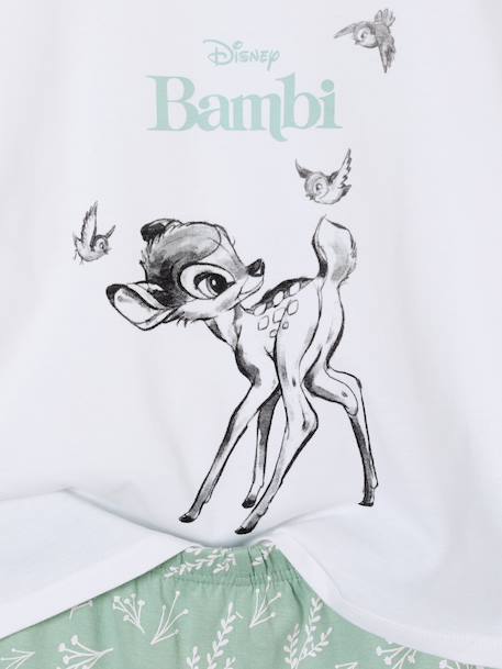 Girls' Bambi DISNEY ANIMALS pyjama short set grey blue - vertbaudet enfant 