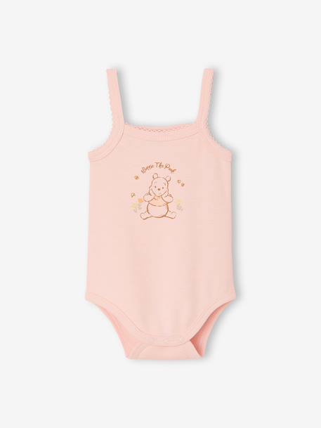 Pack of 2 WINNIE L'OURSON sleeveless bodysuits pale pink - vertbaudet enfant 