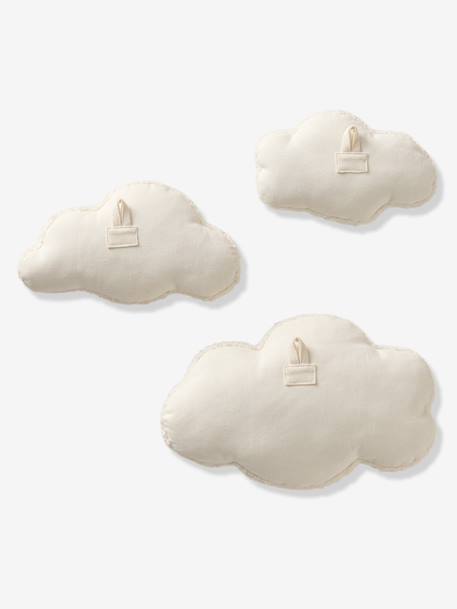 Pack of 3 cloud wall decorations beige - vertbaudet enfant 