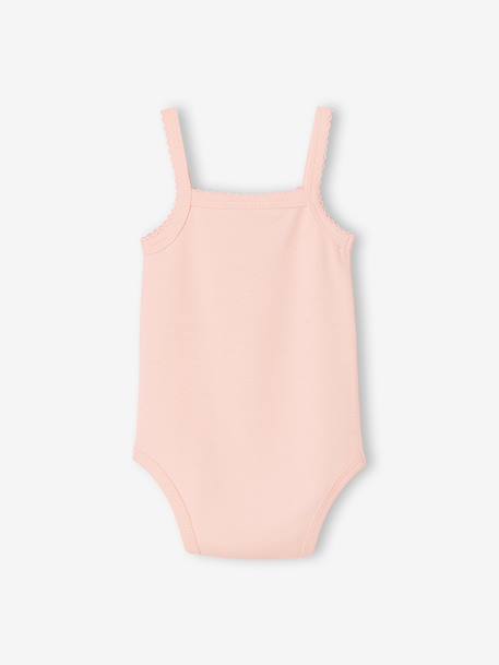 Pack of 2 WINNIE L'OURSON sleeveless bodysuits pale pink - vertbaudet enfant 