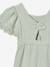 Embroidered Cotton Gauze Jumpsuit blush+sage green - vertbaudet enfant 