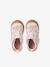 Fabric Indoor Shoes in Printed Fabric, with Hook-&-Loop Strap, for Babies chambray blue+printed pink+printed white - vertbaudet enfant 