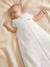 Sleeveless Sleeping Bag with Central Opening in Organic Cotton for Babies, LAPIN AOP printed white - vertbaudet enfant 