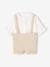Occasion Wear Outfit: Shirt & Shorts for Babies beige+sage green - vertbaudet enfant 