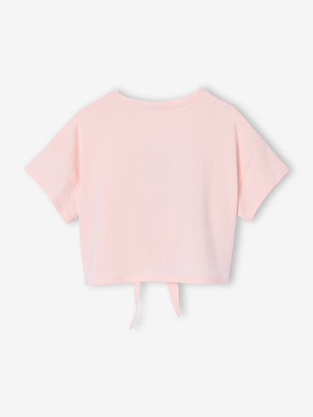Short-Sleeved Sports T-Shirt pale pink - vertbaudet enfant 