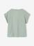 Sportswear T-Shirt for Girls ecru+sage green - vertbaudet enfant 