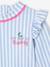 3-piece striped swimsuit light blue - vertbaudet enfant 