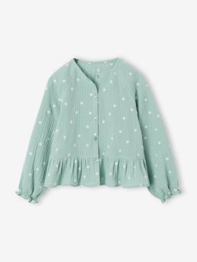 -Chemise fille en gaze de coton